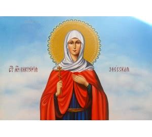 Именная икона из янтаря Святая мученица Виктория Никомидийская купить с ...