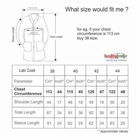 Gme Lab Coat Sizing Guide Ohsu 44 Off