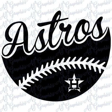 Astros Ball Cutout Svg Png Jpeg Etsy