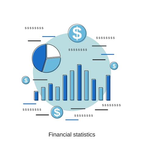 Premium Vector Financial Statistics Flat Isometric Vector Concept