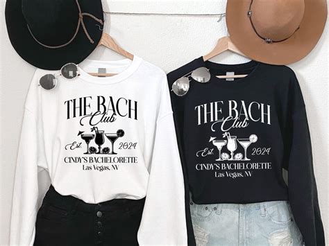 Custom Luxury Bachelorette Merch, the Bach Club Bachelorette Sweatshirt ...