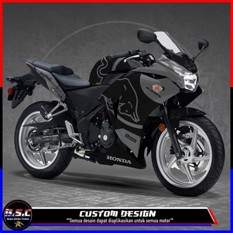 Jual Decal Full Body Sticker Cbr Cbu Thailand Motif Banteng Black