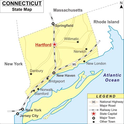 Connecticut Maps Facts World Atlas