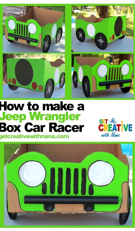 How To Make A Jeep Wrangler From A Cardboard Box Get Creative With Nana