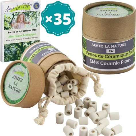 Perles De C Ramique Em Avec Boite Ecologique Et Sachet Coton Bio