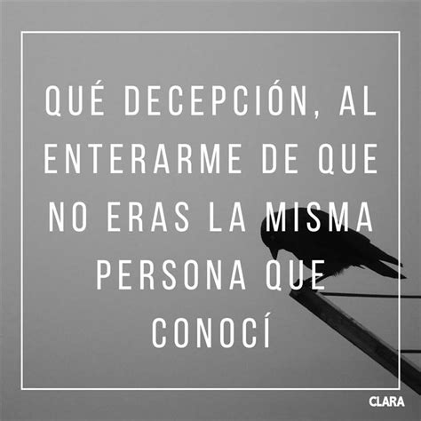 Frases De Decepcion De Una Persona