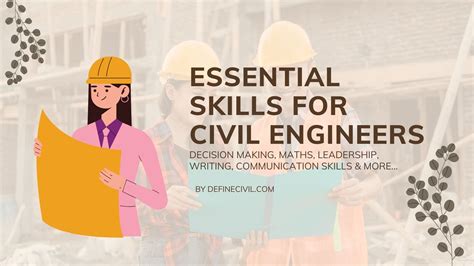 Top 8+ skills every Civil Engineer must have– ($$Bonus$$ Tips) – Definecivil