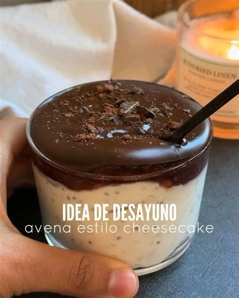 Idea De Desayuno Avena Estilo Cheesecake Healthy Desserts Low