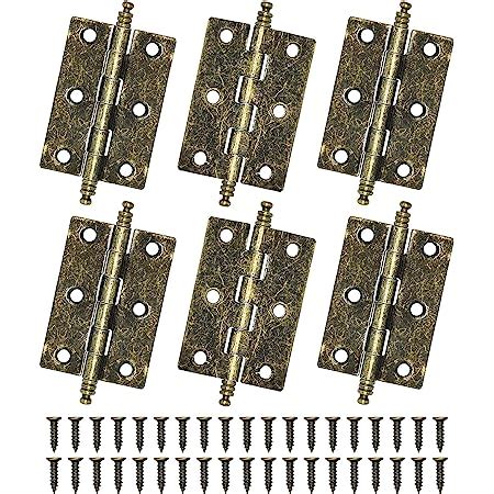 JINTANG 6pcs charnières charniere porte placard 63 43 5 1 2 mm