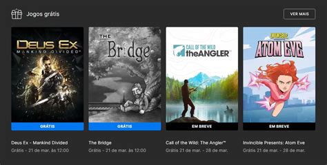 Epic Games Store Solta Os Jogos Deus Ex Mankind Divided E The Bridge De Graça Drops De Jogos