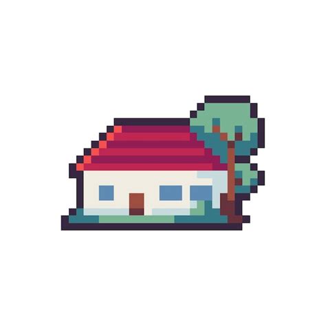 Premium Vector Pixel Art Home Icon For Game Asset