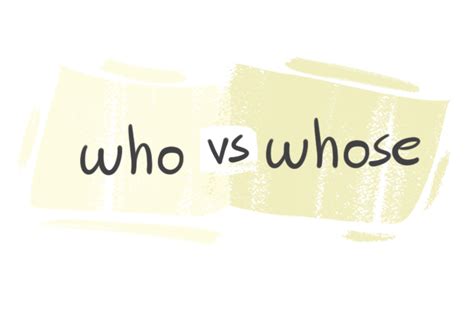 Who Vs Whose In The English Grammar Langeek