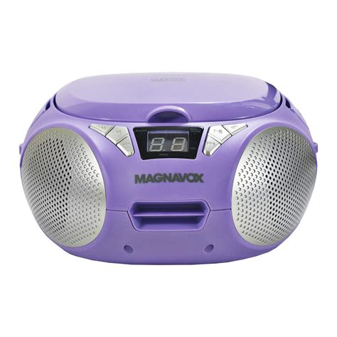 Buy Magnavox Md6924 Pl Portable Top Loading Cd Boombox With Am Fm Stereo Radio In Purple Cd R