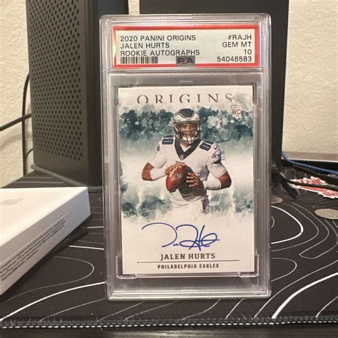 2020 Jalen Hurts Panini Origins Rookie On Card Auto PSA 10 GEM EBay