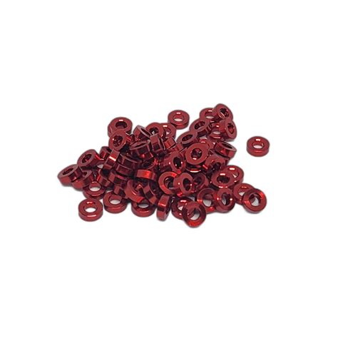 Red Aluminum Shim Sets Pcs Brass Shims Aluminum Shims Rc