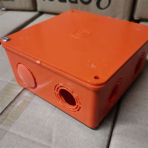 Pvc Orange Square Junction Box X Lazada Ph