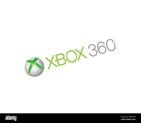 Xbox 360 Rotated Logo White Background Stock Photo Alamy