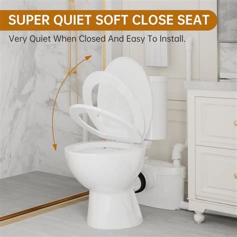 SUPERFLO Upflush Toilet For Basement Macerating Toilet With 600W