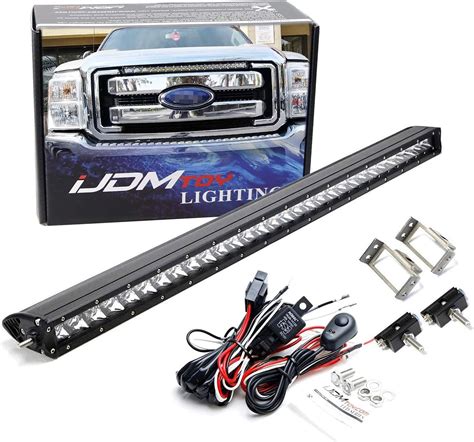 Ijdmtoy Upper Grille Mount 30 Inch Led Light Bar Compatible With 2011 2016 Ford F250 F350 Super