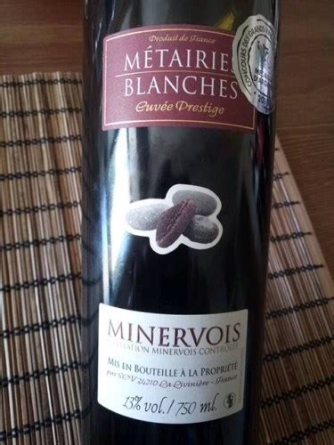 M Tairies Blanches Cuv E Prestige Minervois Vivino Us