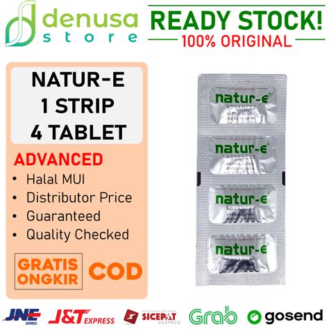 Jual Natur E Advanced Strip Kapsul Lunak Samarkan Garis Halus Flek