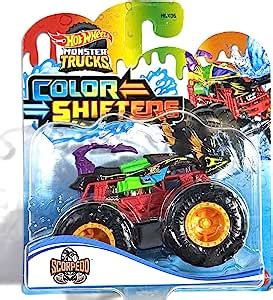 Amazon Hot Wheels Monster Trucks Color Shifters Scorpedo Toys
