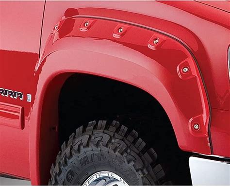 Bushwacker Cutout Pocket Rivet Style Front Fender Flares 2 Piece Set