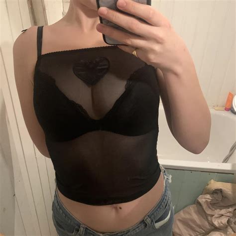 Rare Rlly Cute Sexy Vintage Y2k Playboy Mesh Cami Depop