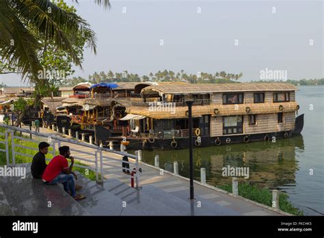 Kerala Houseboats Stock Photo - Alamy