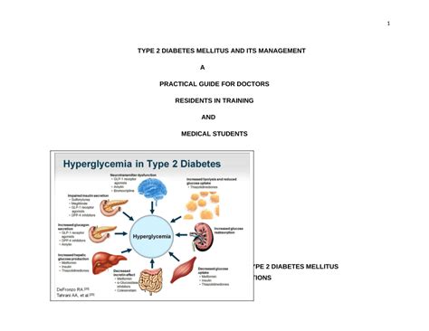 Pdf Type 2 Diabetes Mellitus And Its Management A Practical Guide