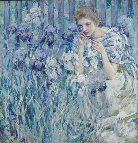 Robert Lewis Reid In The Garden Catherine La Rose The