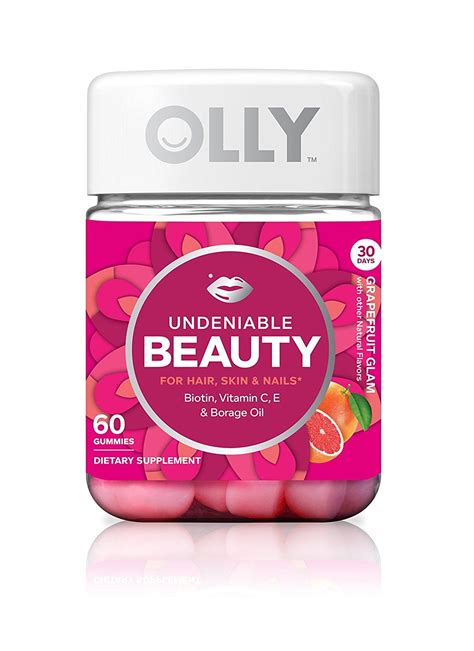 Olly Undeniable Beauty Gummy For Hair Skin Nails Biotin Vitamin C