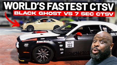 Dodge Challenger Black Ghost Demon Drags World S Fastest Cts V