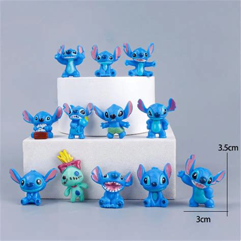 Disney Lilo Stitch Figure Toy Set Mini Stitch Bonecas De A O Home Party