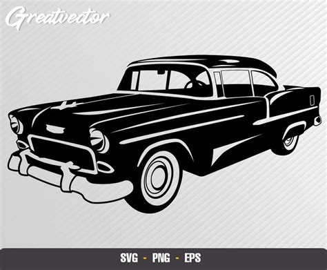 Chevy Bel Air L Svg Eps Png L Etsy