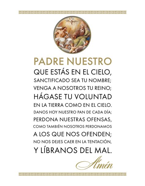 The Lords Prayer In Spanish