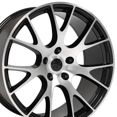 22 Wheel Fits Dodge Ram 1500 Hellcat Dg69 22x10 Black Machined