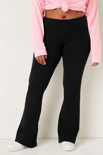 Victorias Secret Pink Foldover Flare Legging Victorias Secret Ireland