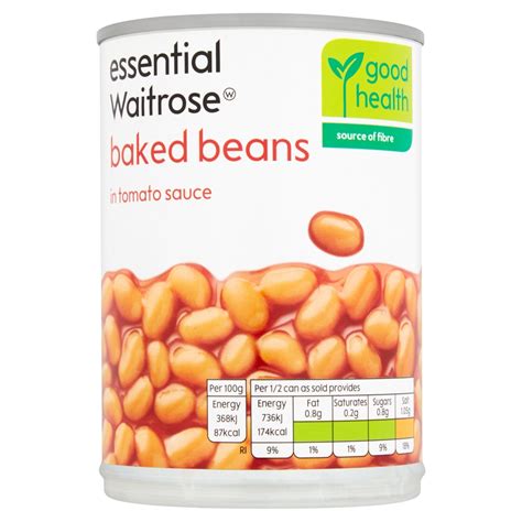 MaxMart Online Waitrose Essential Baked Beans In Tomato Sauce 400g