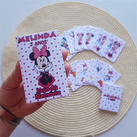 Jogo Da Mem Ria Personalizado Minnie Elo Produtos Especiais