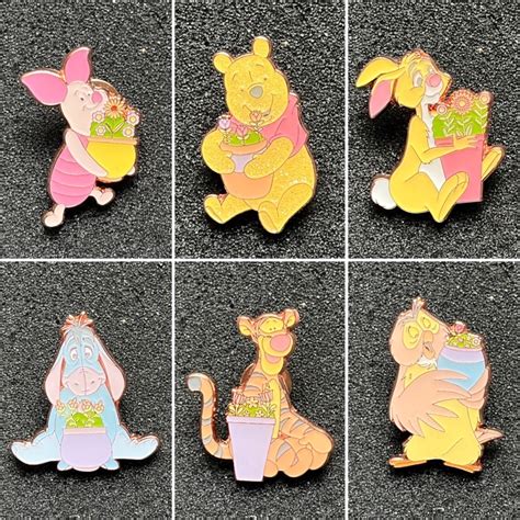 Winnie The Pooh Flowerpots Loungefly Blind Box Pin Set Disney Pins Blog