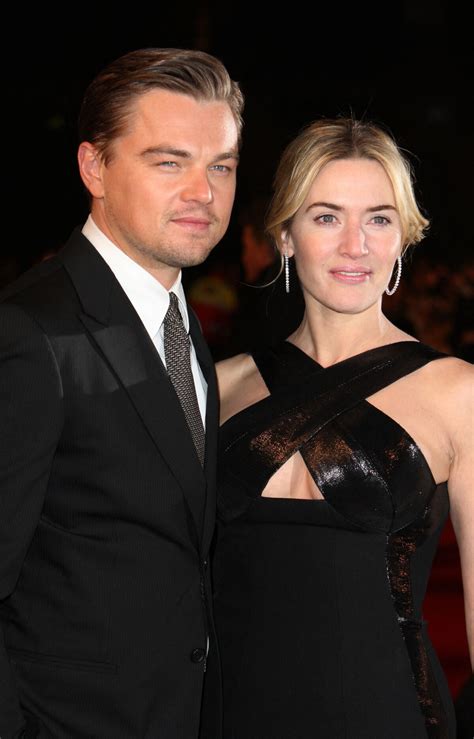 Photo Leonardo DiCaprio et Kate Winslet à la première du film Les