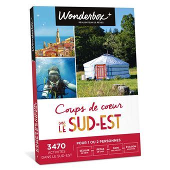 Coffret cadeau Wonderbox Coups de cœur dans le Sud Est Coffret cadeau