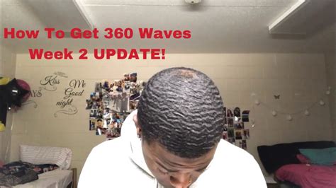 How To Get 360 Waves Coarse Hair Wavers Week 2 Youtube