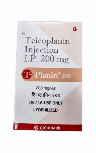 Mg Teicoplanin Injection Ip At Piece Pharmaceutical