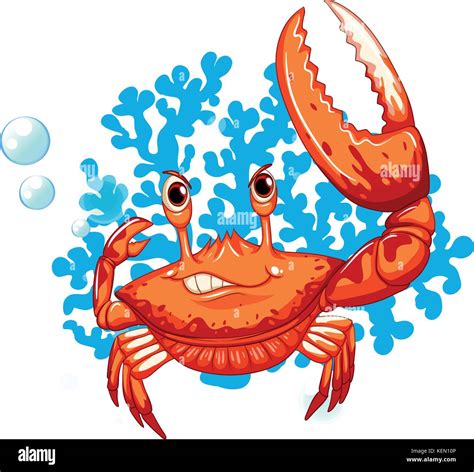 Red And Blue Crab Stock Vector Images Alamy