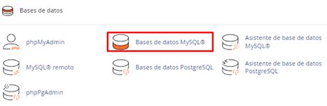 Bases De Datos Mysql En Cpanel Centro De Ayuda