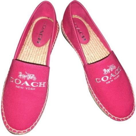 Coach Shoes Coach Rhoda Canvas Bright Pink Canvas Espadrille Poshmark