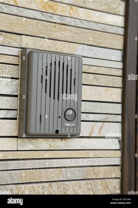 Intercom System Of A Front Door Stock Photo Alamy