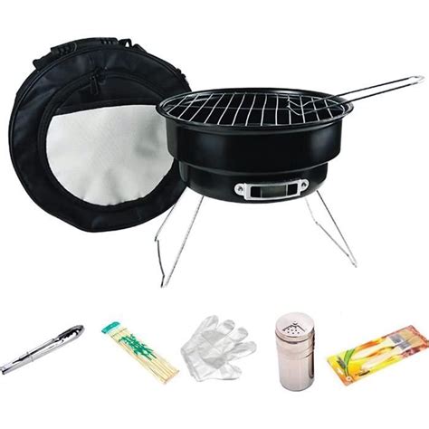 Barbecue Portable Barbecue Pliable Mini Barbecue Gril Noir Et Gril